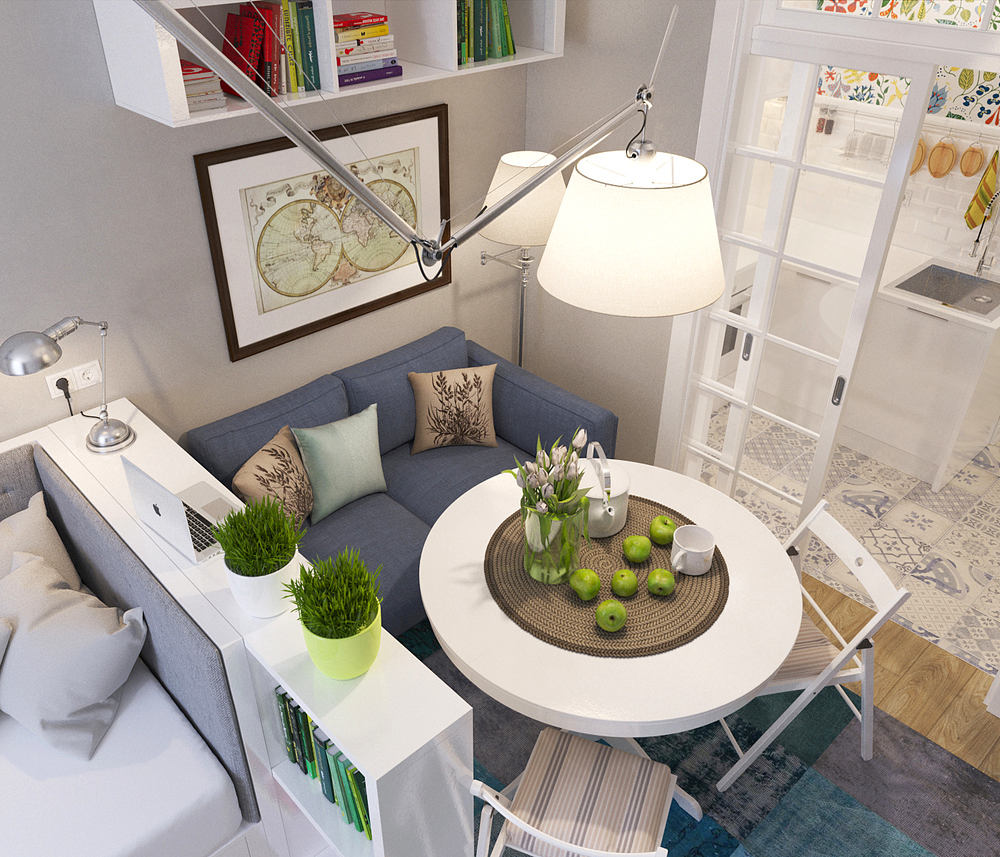 Маленькие квартиры студии: дизайн и 30 фото интерьеров | HANDMADE | Дзен