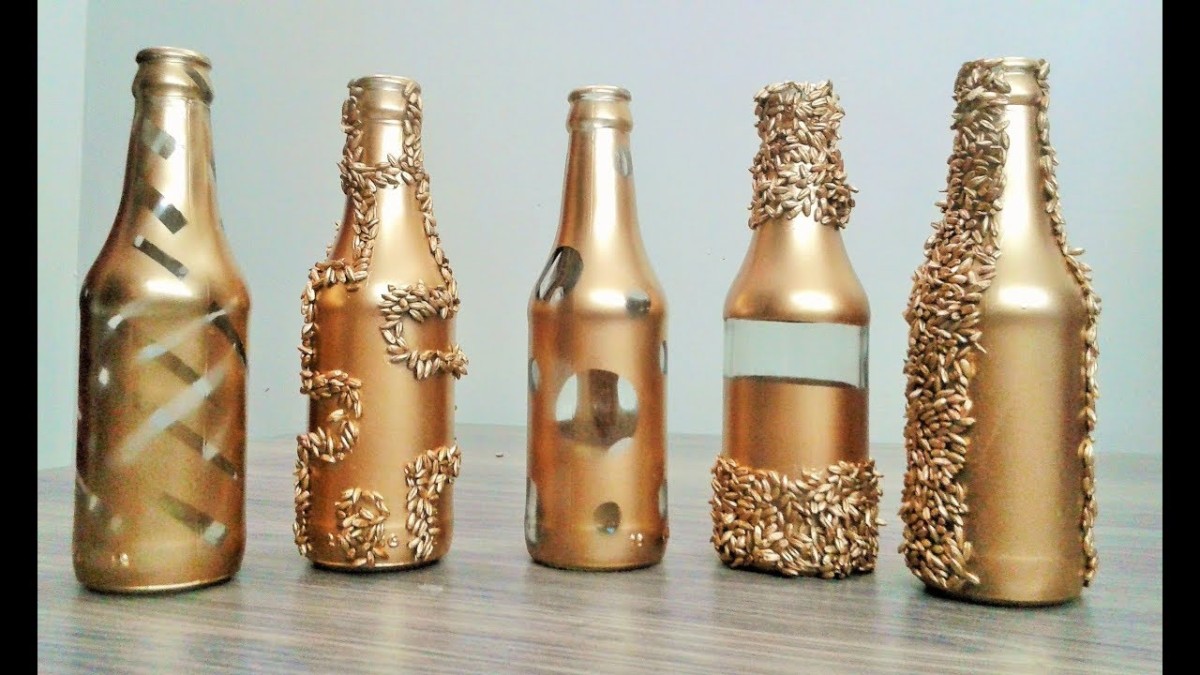 Декор бутылок своими руками – превращение ненужной тары в декор